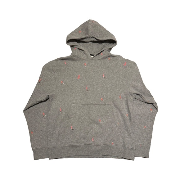 Nike Jordan Essential Men’s Fleece Pullover Hoodie Grey - Picture 1 of 5